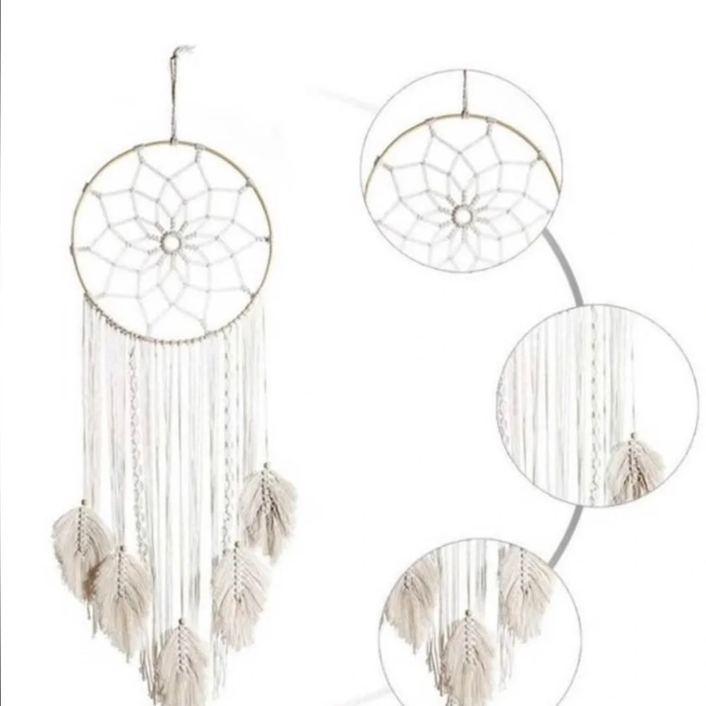 Elegant Cream Dreamcatcher Wall Decor
